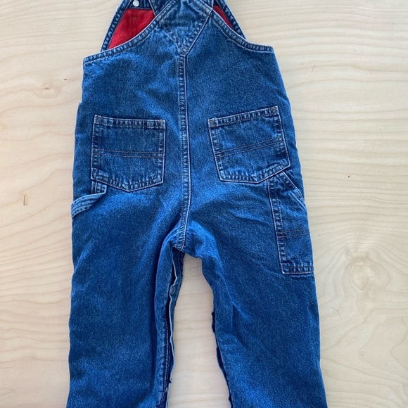 Old Navy Outlet Fleeced lined Jean Overalls 18-24 months (FK) - Picture 11 of 12